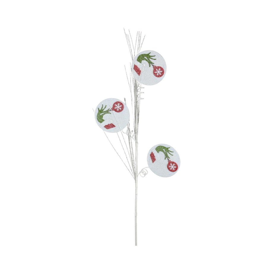 Buy Red White and Green Christmas Pick Grinch Christmas Pick